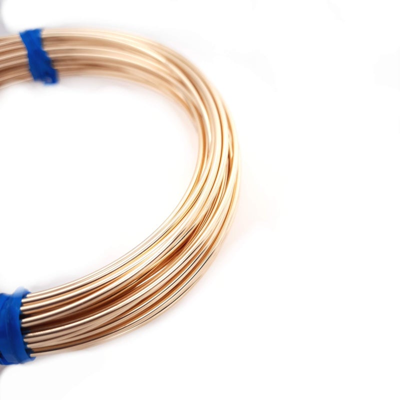 Craft Wire 18 Gauge, 14/20 Yellow Gold Filled Wire (Round) Dead Soft 14K Gold Filled Made in USA - 5FT by CRAFT WIRE - Image 3